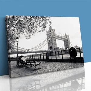 Tower Bridge London Canvas Framed Print Picture Wall Art - Picture 1 of 29
