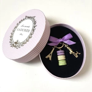 LADUREE Paris Macaron Eiffel Tower Bag Charm Keychain from Japan Used - Picture 1 of 9