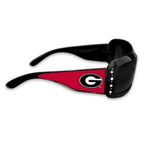 Gafas de sol Georgia Bulldogs negras con logotipo y pedrería cristalina - Imagen 1 de 1
