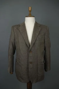 Chaqueta Blazer Canali Marrón Manga Larga Pecho Único Solapa Pico Talla 52 - Imagen 1 de 17