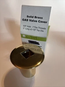 Gasventildeckel - Chrom über massivem Messing (Erdgaskamin/Feuerstelle) - Bild 1 von 5