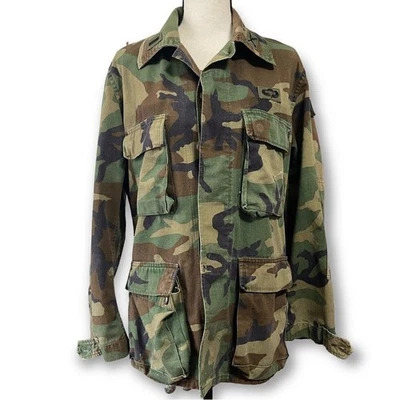 Vintage US Army Woodland Camouflage Jacket, Small Regular - Image 1 of 4