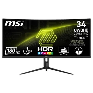 MSI MAG 342CQRDE E2 34 Zoll UWQHD Curved Gaming Monitor 1 ms Reaktionszeit 180 H - Bild 1 von 3