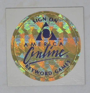 AOL America Online POG 1996 Milk Cap NEW UNUSED - Picture 1 of 9