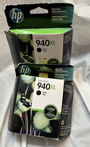 HP - Officejet 940XL Ink Cartridge - Black Factory Sealed (2) August 2016 - Picture 1 of 5