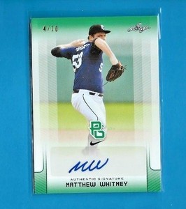 MATTHEW WHITNEY 2017 LEAF PERFECT GAME AUTO SER #d 4/10