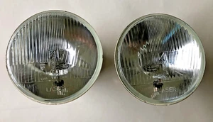 Volvo 140 142 144 145 242 244 245 conversión faros EE. UU. UE 2x H4 cristal/metal - Imagen 1 de 4