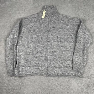 Suéter Max Studio London para Mujer S Gris Mezcla de Lana Moteado Cuello Alto Acogedor Cálido - Imagen 1 de 8