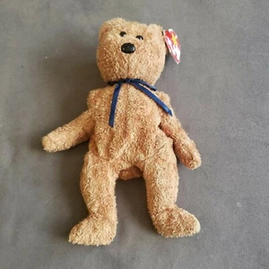 Retired TY Original Beanie Baby 1998 Fuzz the Bear W/ errors. MINT W/ TAGS - Picture 1 of 7