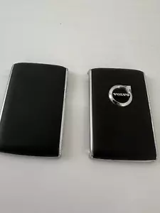 Volvo OEM key fob shell case- Smooth Black LEATHER. Original VOLVO OEM - Picture 1 of 5