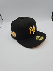 CAPPELLO NEW YORK YANKEES 2009 WORLD SERIES NERO TESA GIALLA NEW ERA ADERENTE - Foto 1 di 6