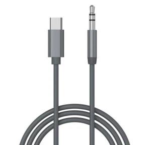 Just Wireless 6' 3.5mm to USB-C Audio Cable - Slate Gray - Picture 1 of 1