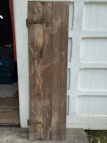 ANTIQUE DOOR NEW ENGLAND 5 slab Panel 1900 CENTURY EXTERIOR 83 X 23 1/2  Inches Cover