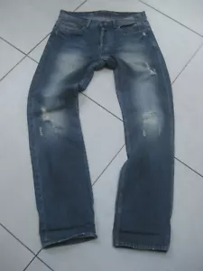 JEANS CHRISTIAN AUDIGIER W 32 34 L 34 PIERNA RECTA desgastados holgados tachuelas - Imagen 1 de 17