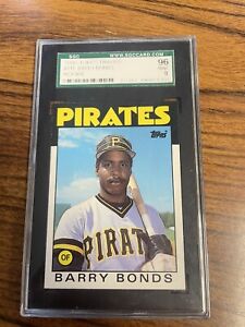 1986 Topps Traded #11T Barry Bonds Rookie SGC 9