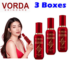 3 X Vorda Red Therapie Serum Luxury Reduce Blemishes Dark Spot Nourish Skin 30ml