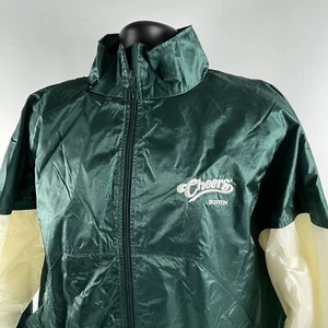 Cheers Bar Windbreaker Jacket Boston Dunbrooke Distinctive Images Green Large - Picture 1 of 12