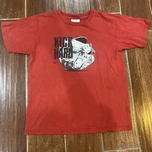 Vintage Silver Tag Nike Soccer Kick Hard T-Shirt Red Size Youth Medium - Picture 1 of 2