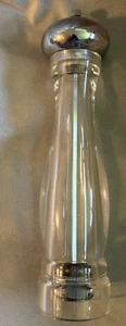 Acrylic 12.5In Pepper or Salt Mill-Grinder Adjustable Coarseness Ceramic Blade - Picture 1 of 10