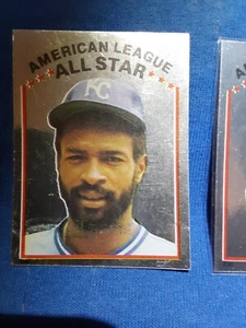 1981 Topps Stickers Willie Wilson Kansas City Royals #247 Excellent MVP HOF Foil - Picture 1 of 1