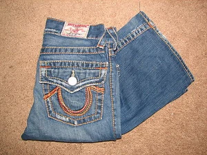 Kids True Religion Rainbow Joey Flare jeans size 12 EUC~Super Cool~ - Picture 1 of 2
