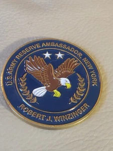US Army Reserve Ambassador New York Challenge Coin - Picture 1 of 3