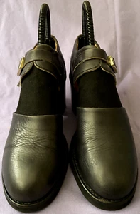 Paola Ferri PF16 Black Mary Jane Block Heeled Shoes Sz 5.5 Hand Crafted in Italy - Picture 1 of 13