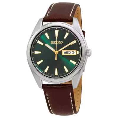 Seiko Men's Neo Classic Quartz Green Dial Watch - SUR449P1 NEW - Image 1 of 4