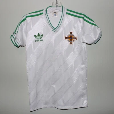 Северная Ирландия 1986-87 выездные футболки Adidas молодежный размер 81-86 см груди 17" - Изображение 1 из 4
