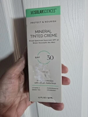 Минеральный тонированный крем MD SolarSciences SPF 30 1,7 унции защита от солнца срок годности 04/24 - Изображение 1 из 4