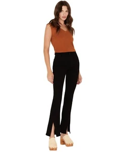 Just Black Denim Pants Womens 27 Black Y2K Classic Boho Career Trendy Hippie NWT - Picture 1 of 10