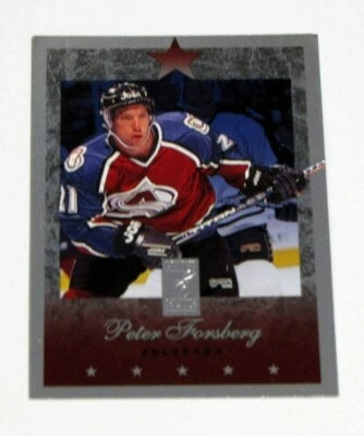 1995-96 Donruss Elite #39 Peter Forsberg - Colorado Avalanche - Image 1 of 2