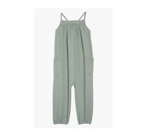 Stem Kids' Organic Cotton Jumpsuit In Green Lilypad Size 5 - Picture 1 of 7