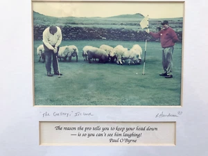 Celtic Bilderrahmen Foto Irland Rick Henderson signiert "The Gallery" Golf 10x13 - Bild 1 von 6