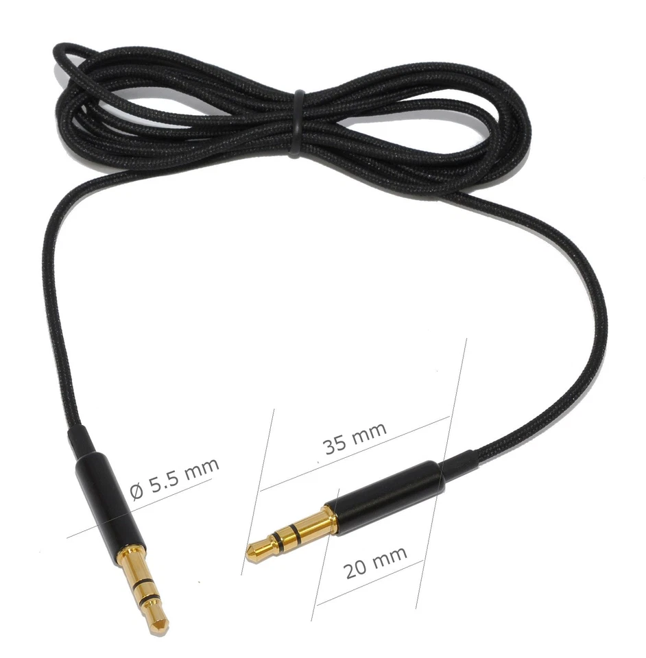 1,5m SunshineTronic Premium Audio Klinkenkabel (stereo) | 3,5mm Stecker-Stecker - Bild 1 von 1