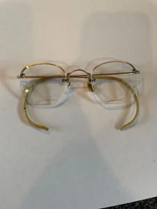 Vintage American Optical AO Ful Vue 1/10 12K GF Gold Filled Eyeglass Half Frame - Picture 1 of 5