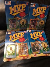 1990 MLB MVP Pin Lot (4).. GEORGE Bell Moises Alou Strawberry Abbott