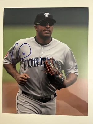 VERNON WELLS TORONTO BLUE JAYS SIGNED AUTOGRAPHED 8x10 PHOTO - Image 1 of 2