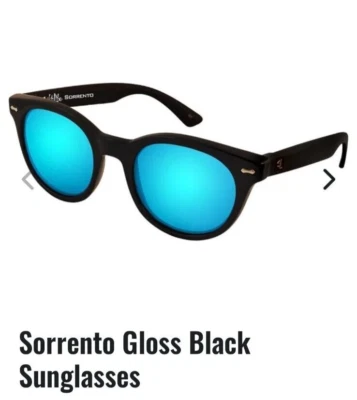 GAFAS DE SOL POLARIZADAS SALT LIFE SORRENTO NEGRAS BRILLANTES; LENTES AZUL HUMO. Foto 1 de 3