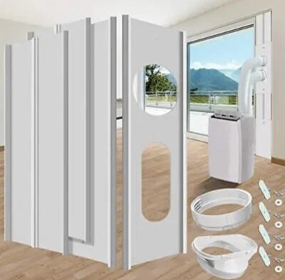 Kit de ventilación de puerta corredera para aire acondicionado portátil gulrear, corredera universal para balcón... Foto 1 de 4
