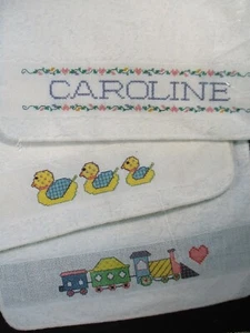 Janlynn 1987 gezähltes Kreuzstich-Set - Kinderzimmer Waschlappen #69-25 - Bild 1 von 13