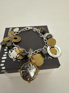 Silpada Bettelarmband Sterlingsilber Messing, Pyrit "Perfekte Komposition" B3078 - Bild 1 von 7