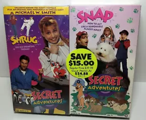 Secret Adventures (1994) 2 VHS Set for Age 4-13 Shrug & SNAP New Factory Sealed - Picture 1 of 11
