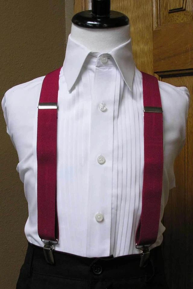 Conjunto de tirantes para niños clip-on x espalda negro coral rojo plata como nuevo fucsia rosa jade Foto 1 de 1