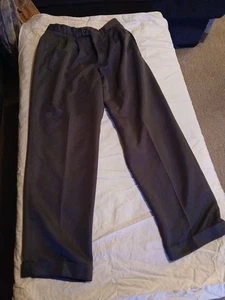 Exact - A Docker's Brand 30x30 grau Herren Anzughose doppelte Knöpfe Bündchen Beine - Bild 1 von 7