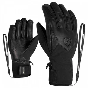 ZIENER Damen Ski Handschuhe Kabira Leder GORETEX schwarz 12 neu - Picture 1 of 1