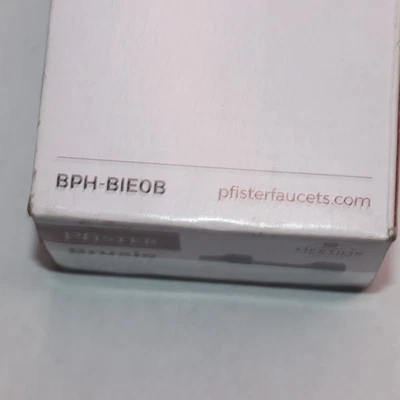 (1-Pk) Pfister Wall-Mounted Screw-In Toilet Paper Holder Matte Black BPHBIE0B - Изображение 1 из 4