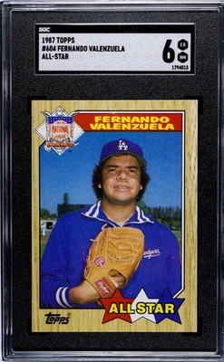 Fernando Valenzuela 1987 Topps #604  All Star SGC 6 Los Angeles Dodgers CY ROY - Image 1 of 2