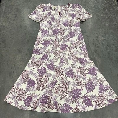 Vestido largo floral vintage Tori Richard Honolulu para mujer talla XL Mu'umu'u con bolsillos Foto 1 de 4