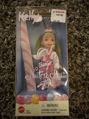 Muñeca Barbie In The Nutcracker Kelly As Peppermint Girl 2001 Mattel de colección nueva en caja Foto 1 de 4
